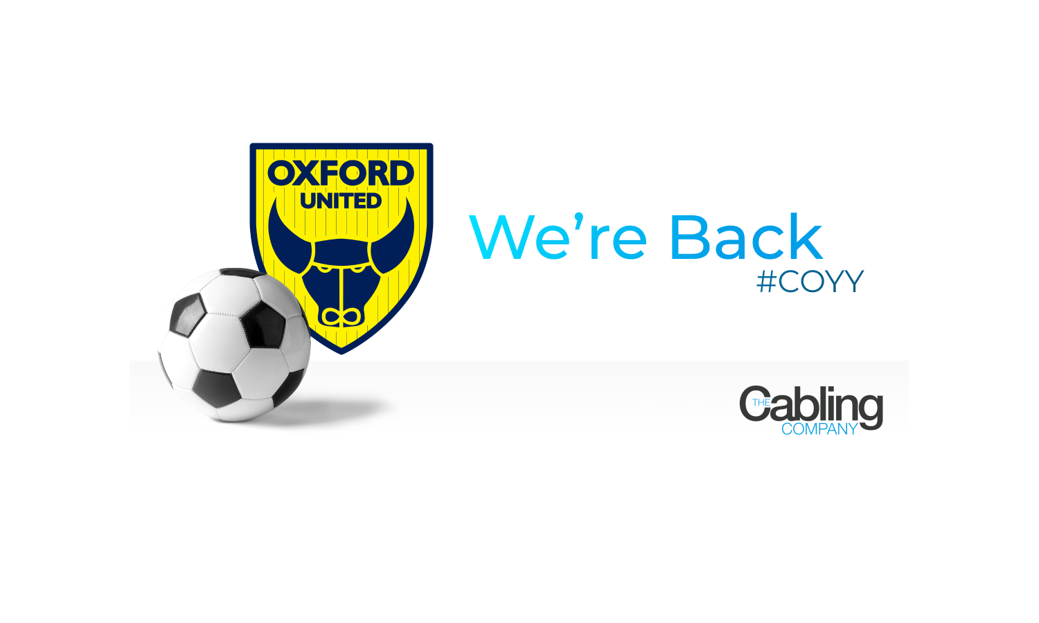 Featured image: The Cabling Company return to sponsor Oxford United's Player of the Month award for the 2022/23 season
